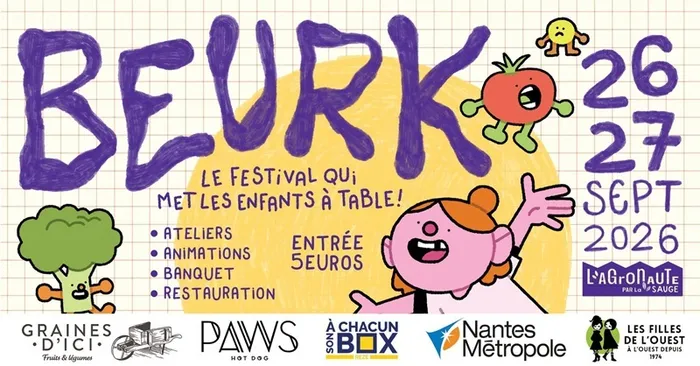 Visuel de l’événement « BEURK, le festival qui met les enfants à table ! »