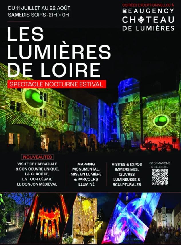 Visuel de l’événement « Spectacle nocturne : Les Lumières de Loire »