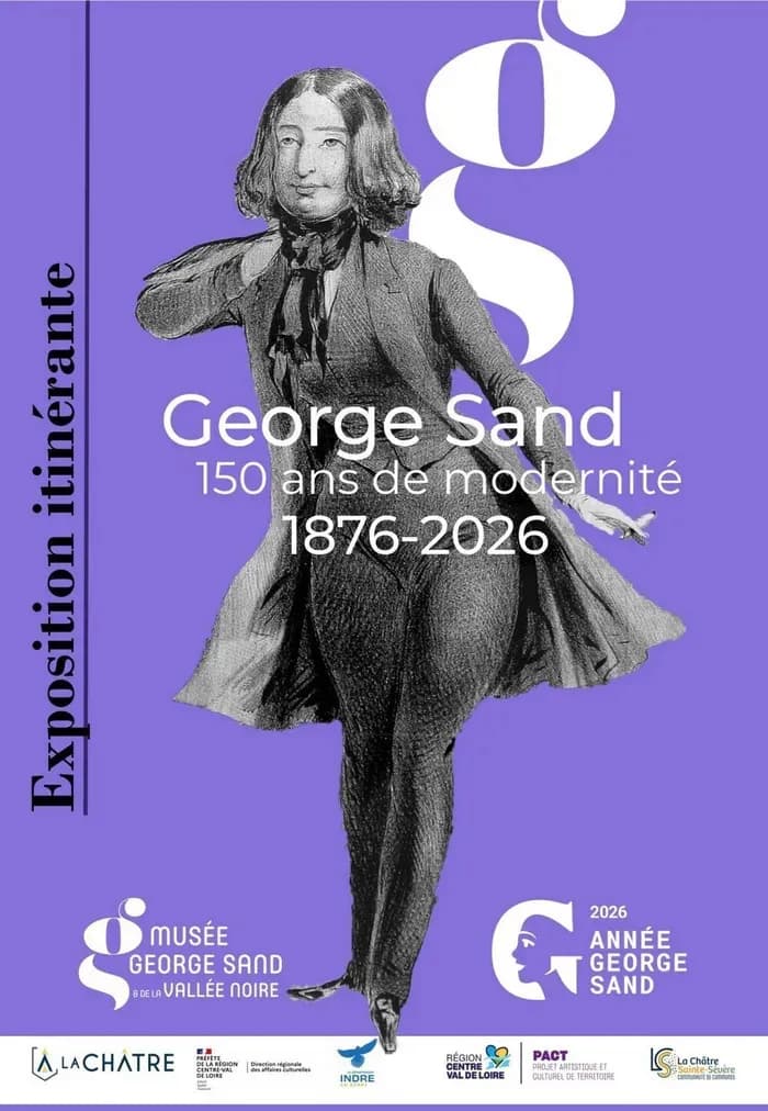 Visuel de l’événement « Visite guidée et lectures à voix haute de l’exposition « George Sand, 150 ans de modernité » »
