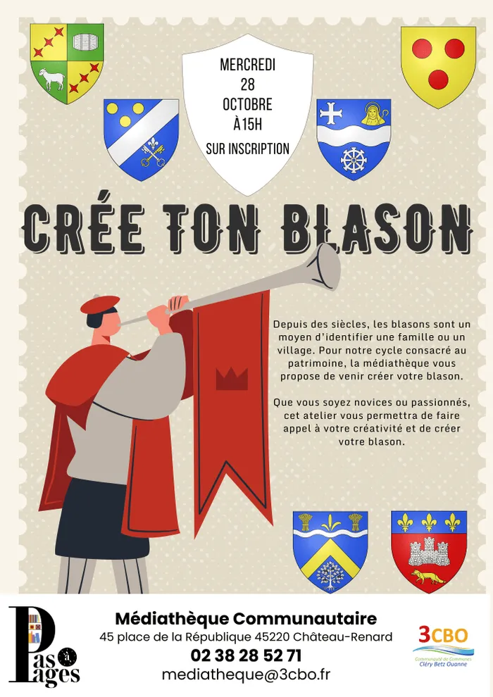 Visuel de l’événement « Atelier - Créer ton blason »