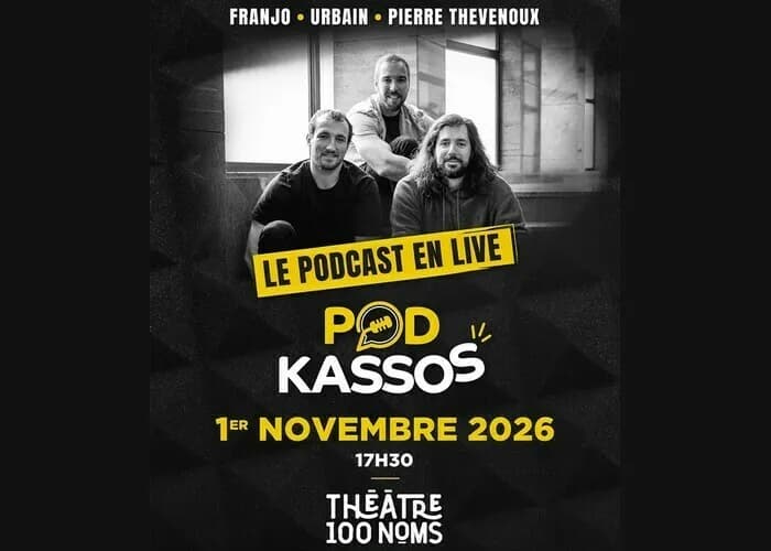 Visuel de l’événement « Pod Kassos - Le podcast en live »