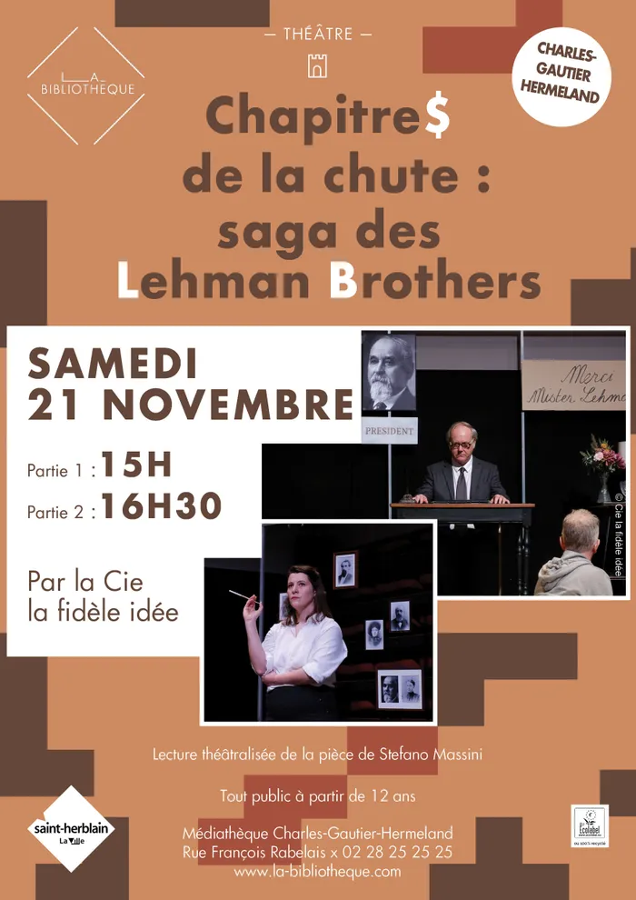 Visuel de l’événement « Chapitres de la chute : saga des Lehman Brothers par La Fidèle idée - Livre 3 »