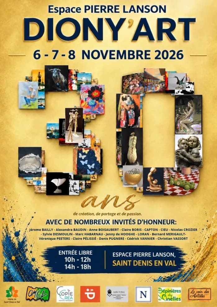 Visuel de l’événement « exposition artistique DIONYS'ART- 30 ans ! »
