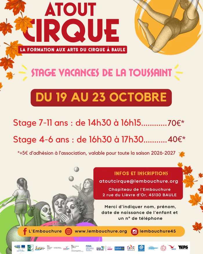 Visuel de l’événement « Stage Atout Cirque »