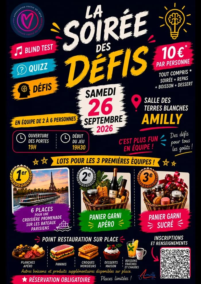 Visuel de l’événement « La soirée des défis »