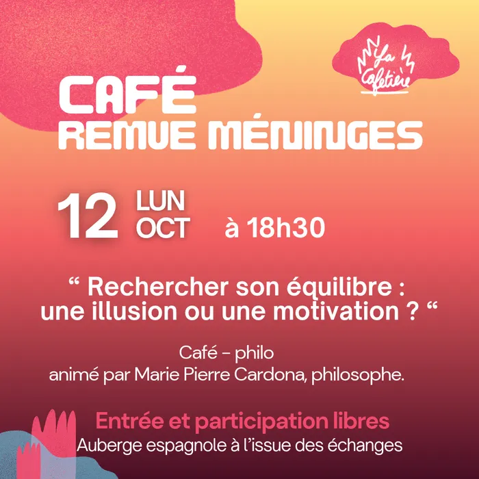 Visuel de l’événement « CAFÉ REMUE-MÉNINGES »