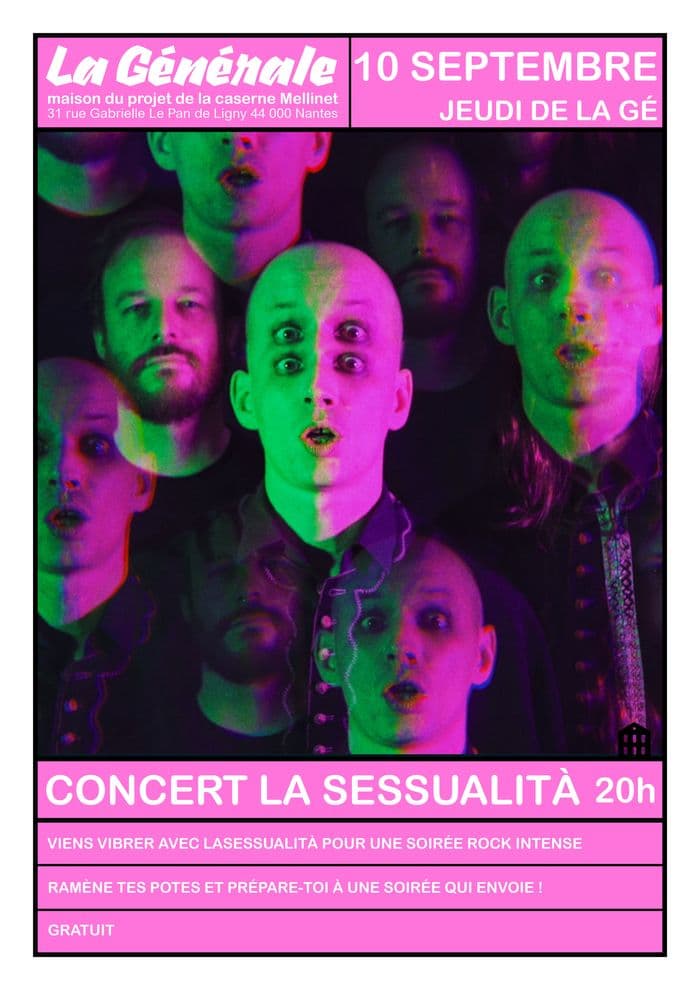 Visuel de l’événement « Concert de Sessualità à La Générale »