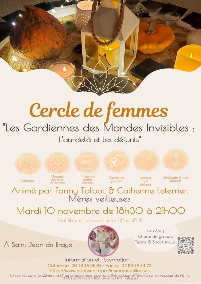 Visuel de l’événement « Cercle de femmes à Orléans – Les Gardiennes de l’Âme | Spiritualité & Sororité »