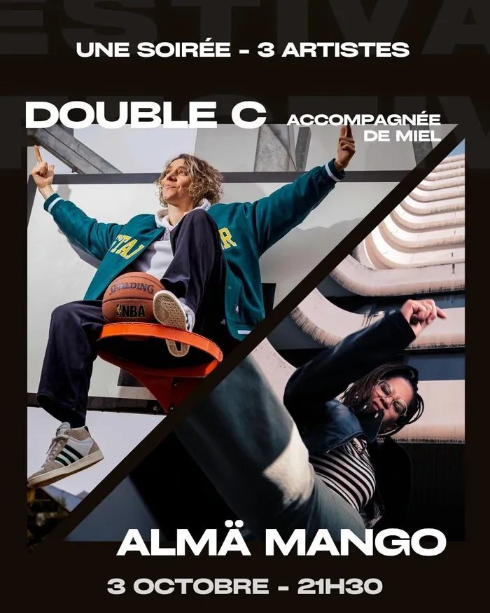 Visuel de l’événement « Double C et Almä Mango en live – 3 MEUFS on stage ! »