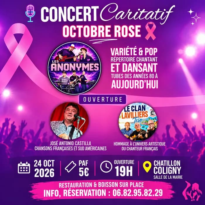Visuel de l’événement « Concert caritatif octobre rose »