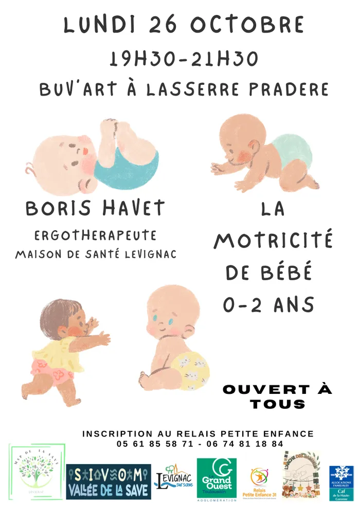 Visuel de l’événement « Conférence La motricité de bébé de 0 à 2 ans »