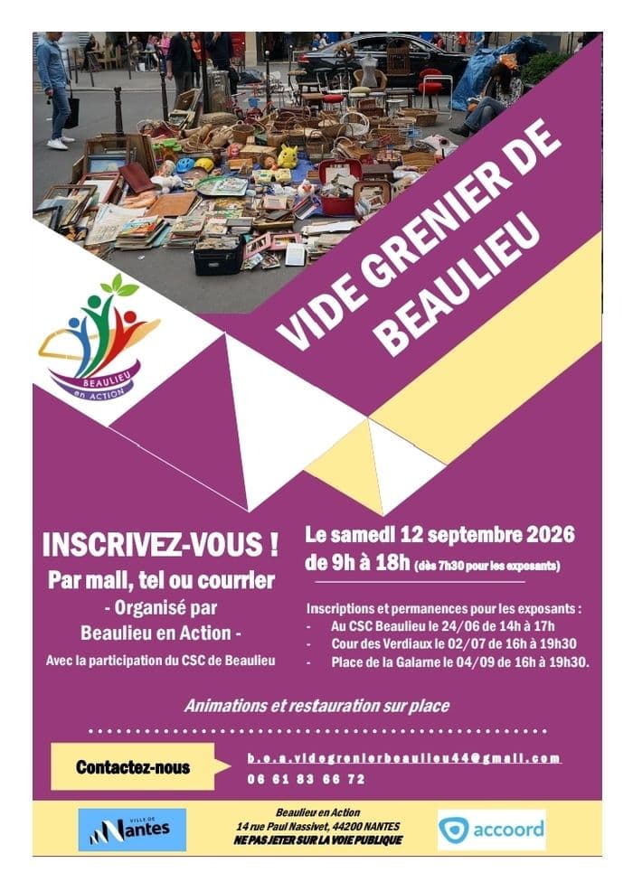 Visuel de l’événement « Vide-grenier de Beaulieu »
