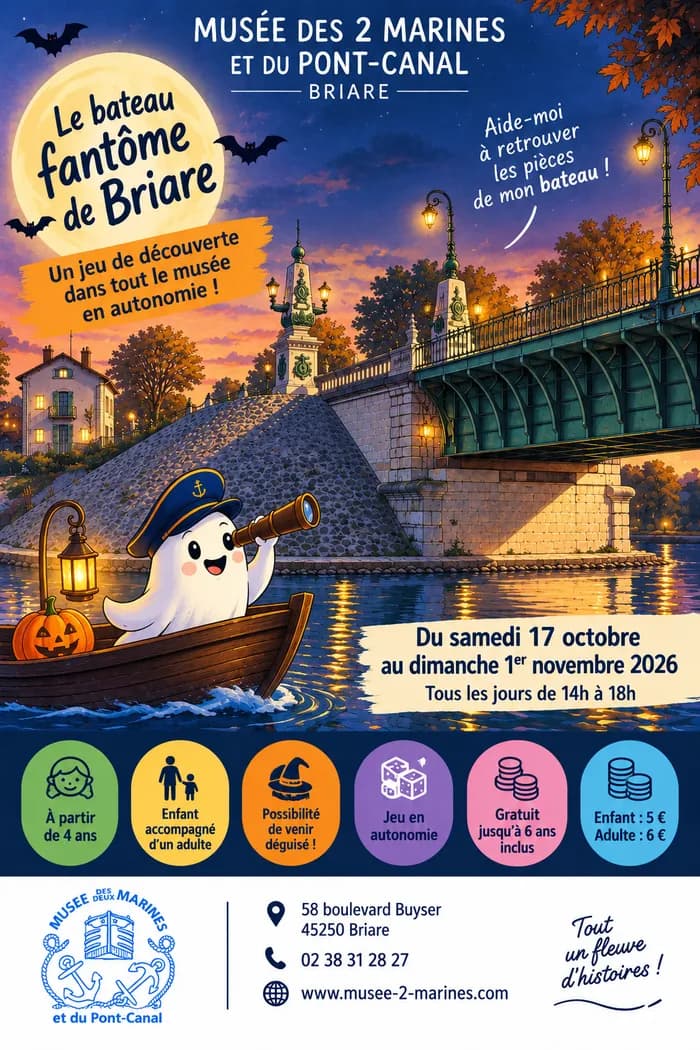 Visuel de l’événement « Jeu en famille "Le bateau fantôme de Briare" »