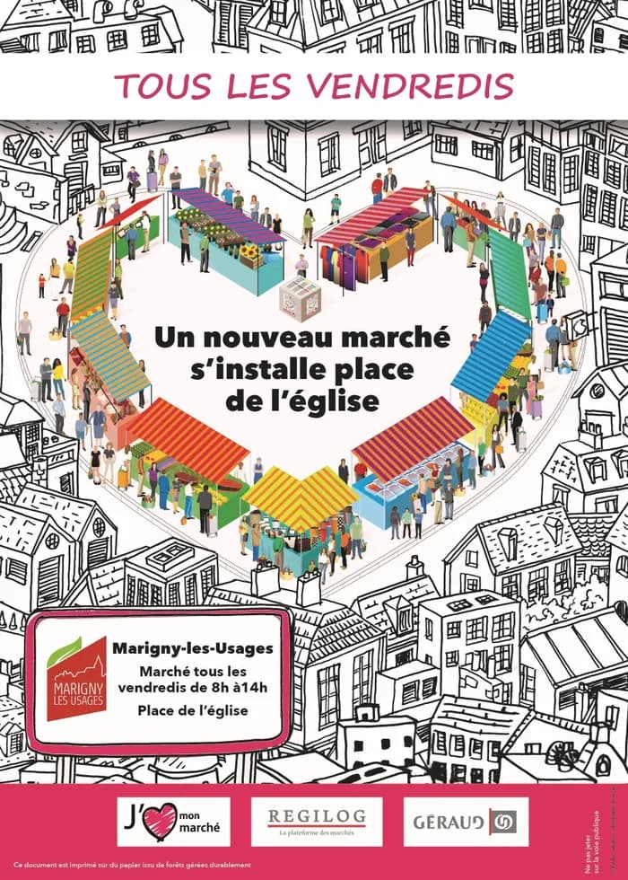Visuel de l’événement « Marché de Marigny-les-Usages - Vendredi »