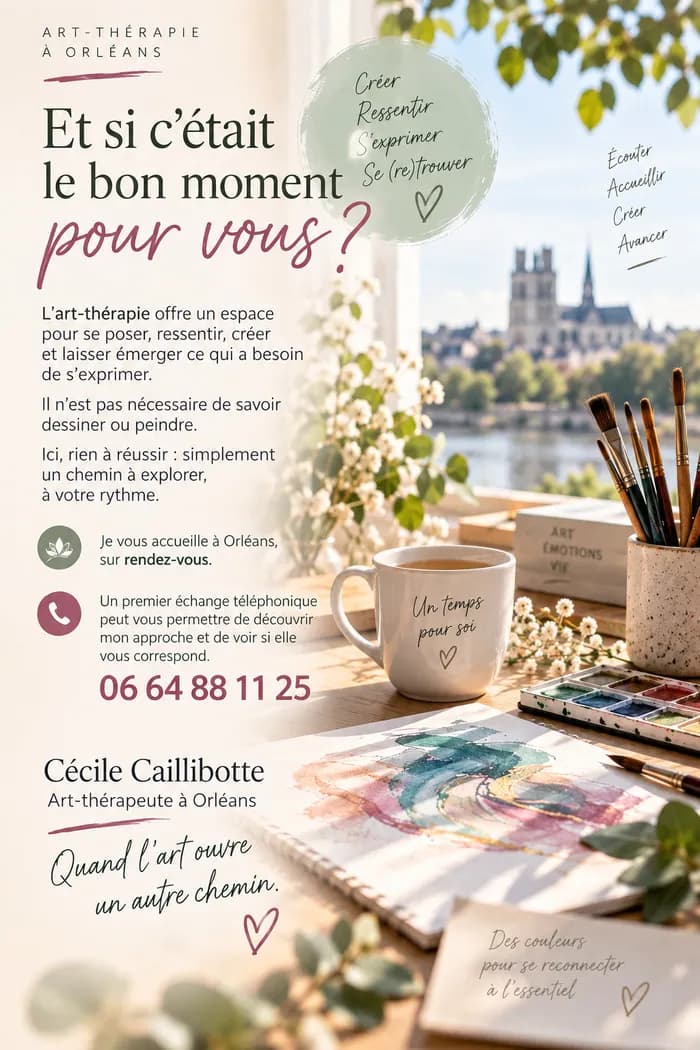 Visuel de l’événement « ATELIER DÉCOUVERTE D'ART-THÉRAPIE – LE PLAISIR DE CRÉER »