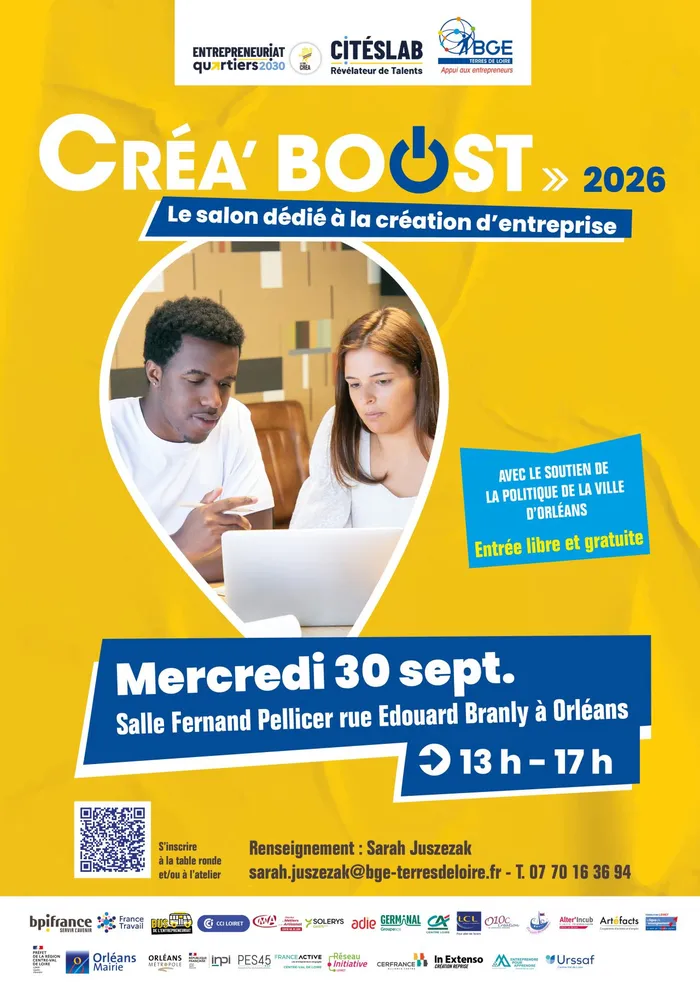 Visuel de l’événement « Créa'Boost, le salon de la création d'entreprise »