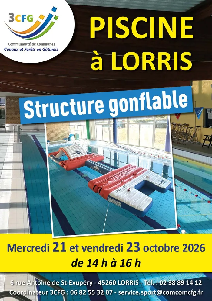 Visuel de l’événement « Structure gonflable piscine de Lorris »