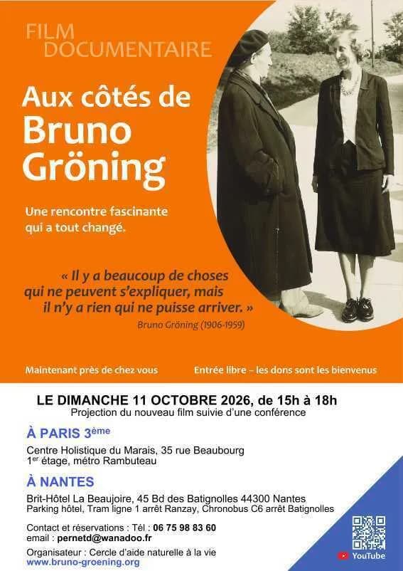 Visuel de l’événement « Film Documentaire : "Aux cotés de Bruno Gröning" suivie d'une conférence. »