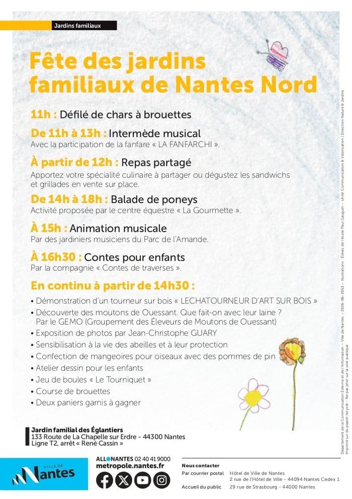 Visuel de l’événement « Fête des jardins familiaux de Nantes Nord »