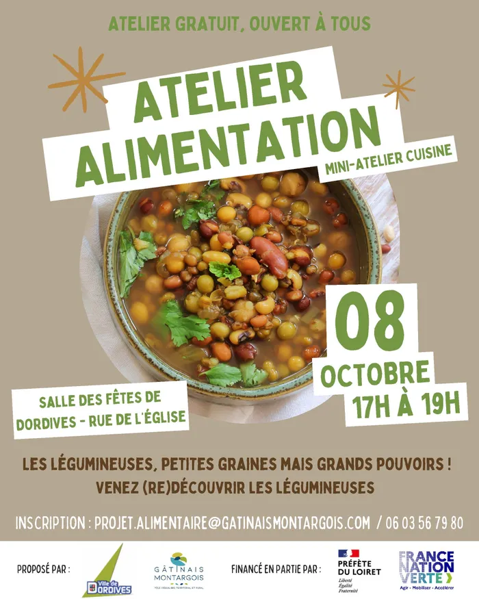 Visuel de l’événement « Atelier cuisine : les légumineuses et graines en action »