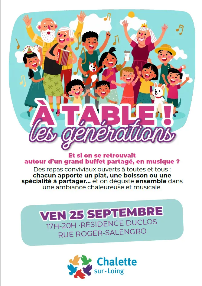 Visuel de l’événement « À table les générations ! »