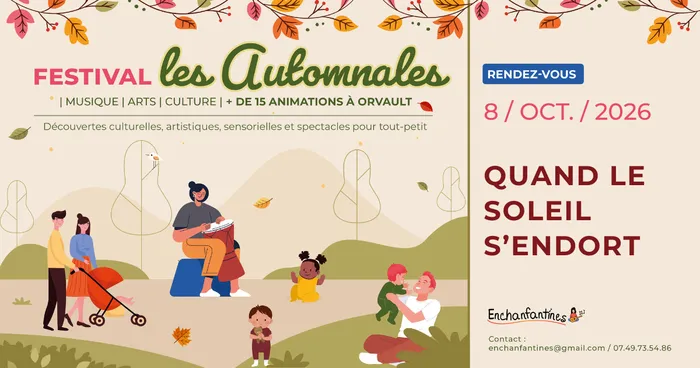Visuel de l’événement « Les Automnales d’Enchanfantines 2026 - Spectacle "Quand le soleil s'endort" »