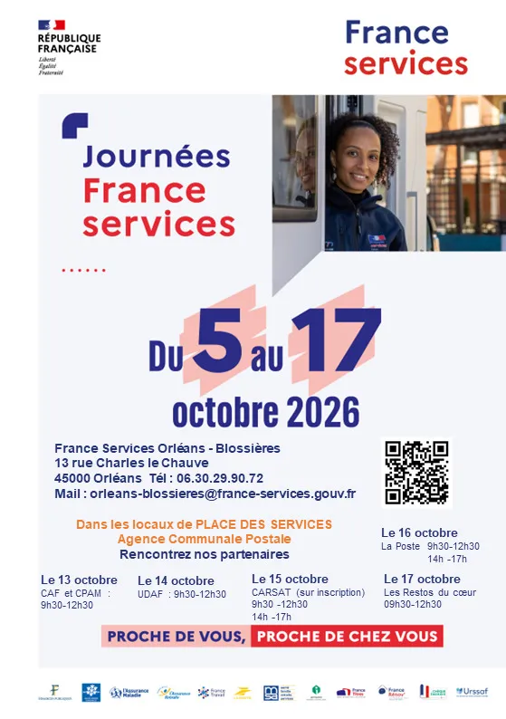 Visuel de l’événement « Portes ouvertes France Services du 05 au 17 octobre 2026 tout public »