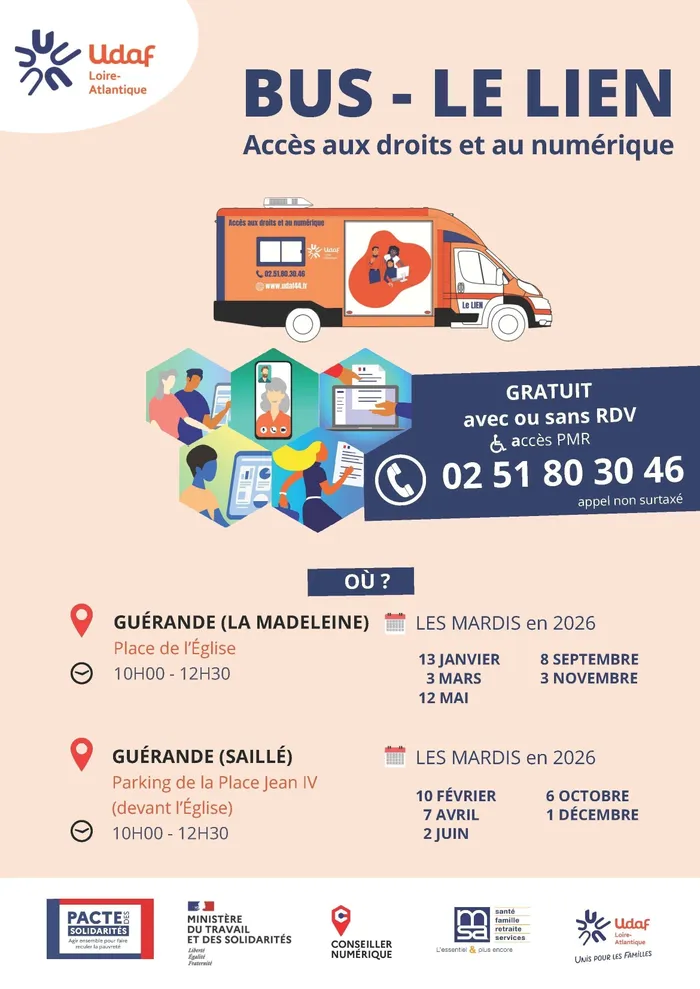 Visuel de l’événement « Permanence Bus "Le Lien, accès aux droits et au numérique" »