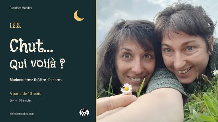 Visuel de l’événement « 1.2.3. Chut... Qui voilà ? — Spectacle pour les tout-petits à Olivet »