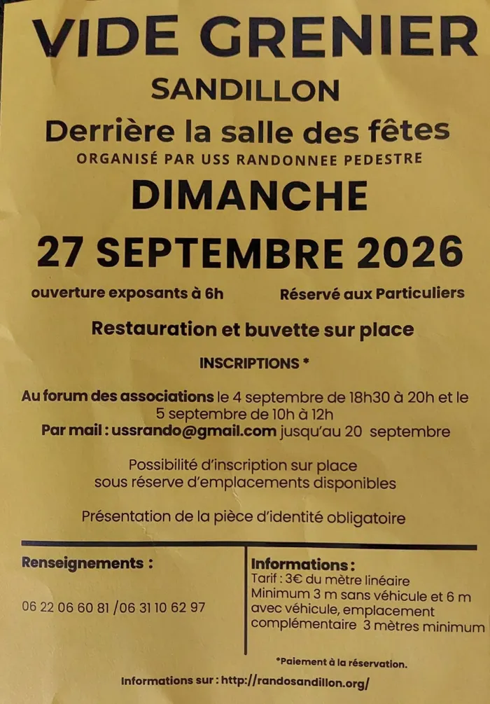 Visuel de l’événement « Vide-greniers à Sandillon »