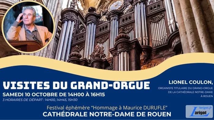 Visuel de l’événement « Visite du grand-orgue de la Cathédrale de Rouen »
