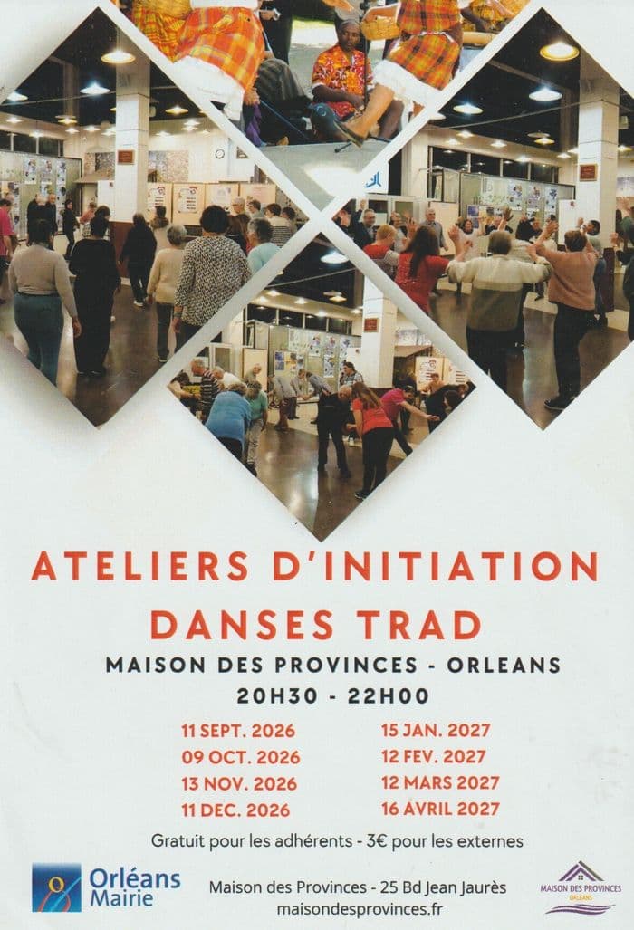 Visuel de l’événement « Ateliers initiation danses Trad »