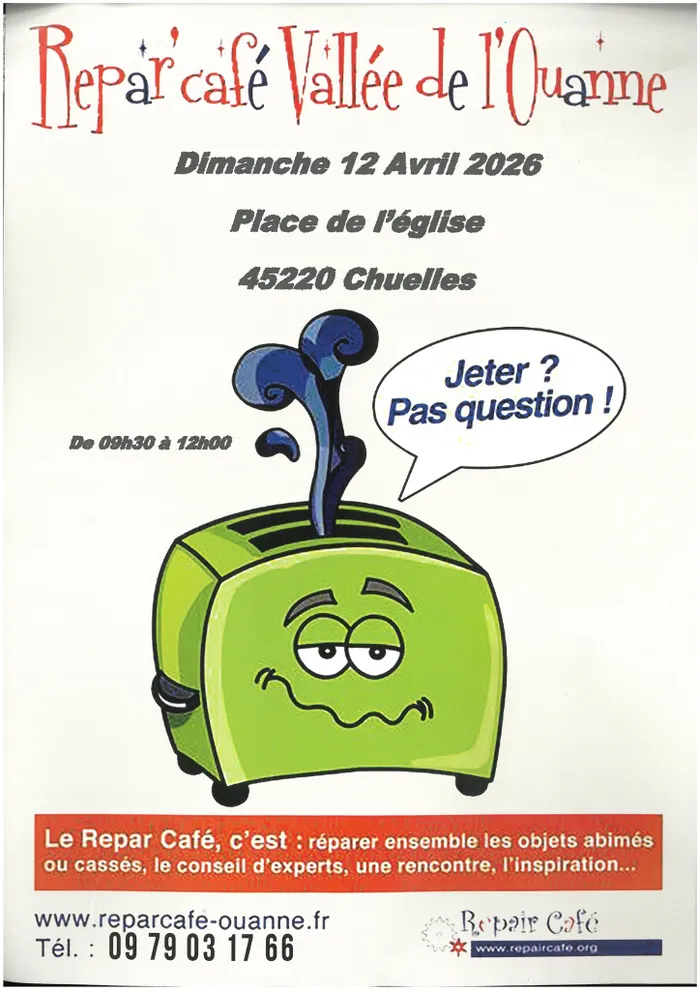 Visuel de l’événement « Repair'Café de la Vallée de l'Ouanne »