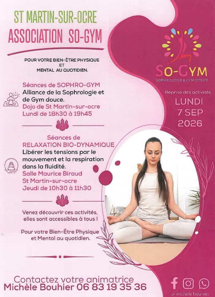 Visuel de l’événement « Séances de Sophro-Gym et de Relaxation Bio-Dynamique »
