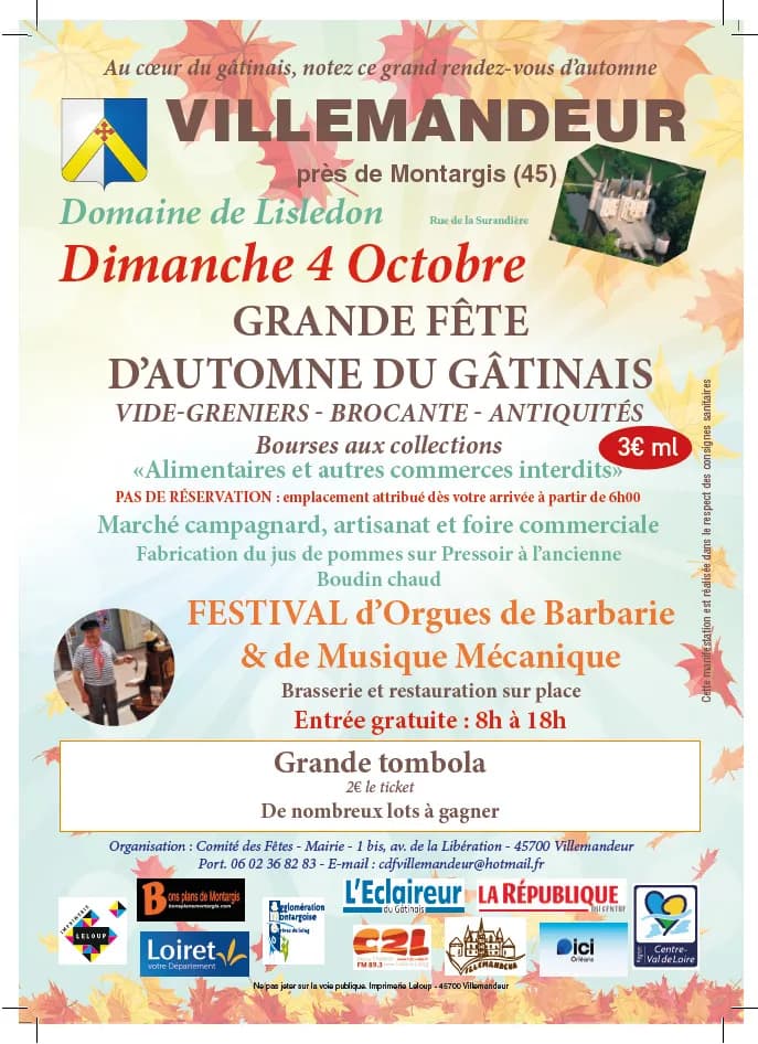 Visuel de l’événement « Grande fête d’automne du Gâtinais »