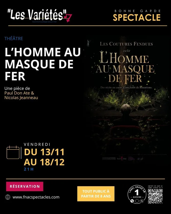 Visuel de l’événement « L'homme au masque de Fer - Paul Don Ate »