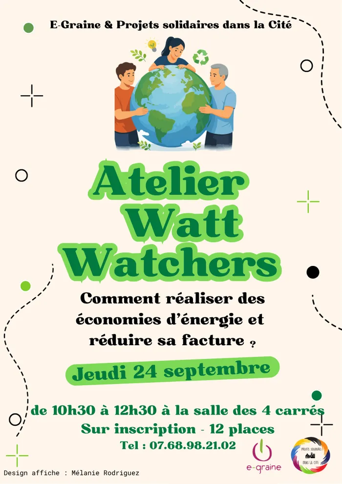 Visuel de l’événement « Atelier WATT WATCHERS »