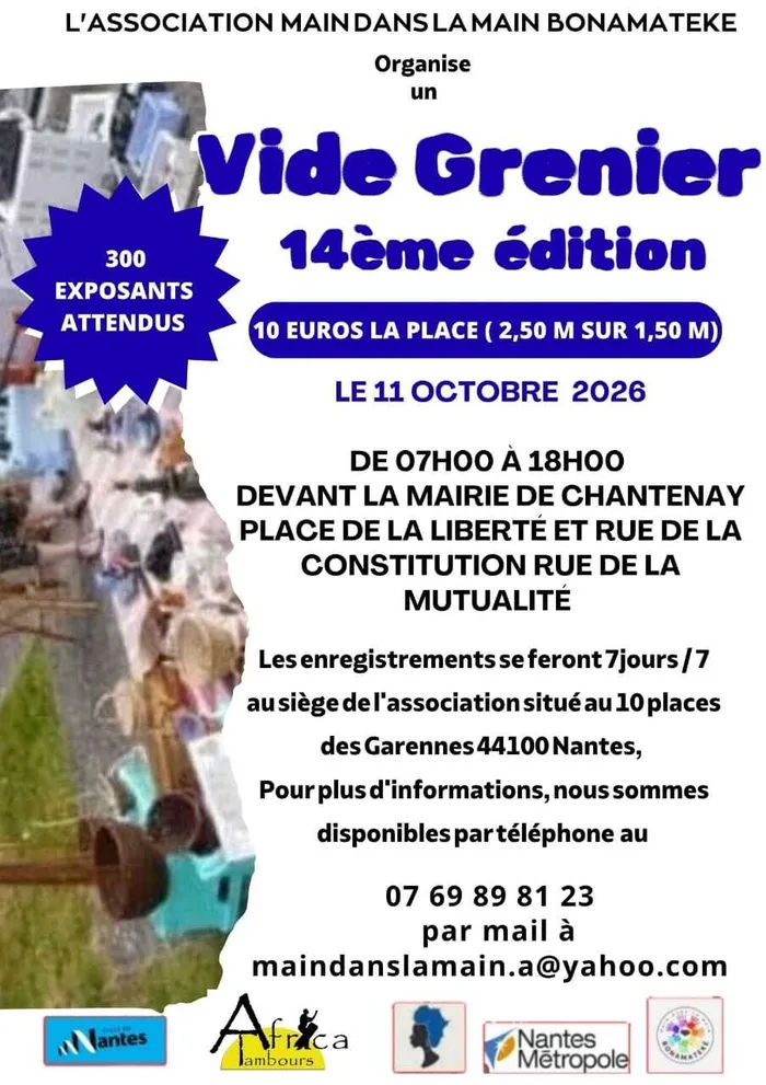 Visuel de l’événement « 14e édition du vide-grenier du Bas-Chantenay »