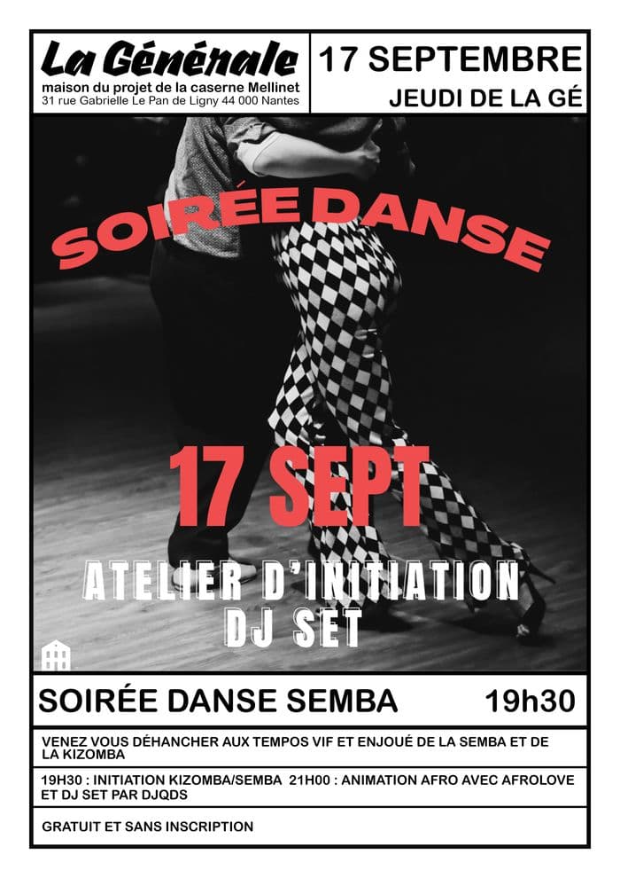 Visuel de l’événement « Soirée danse Semba et animations afro »