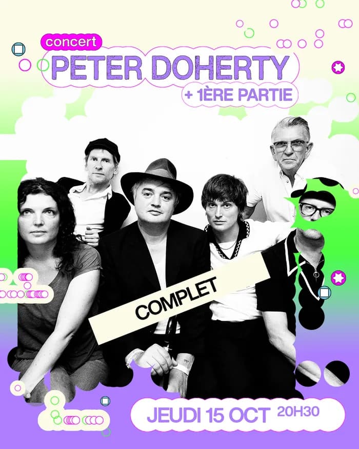 Visuel de l’événement « COMPLET - Peter Doherty + 1ère partie »