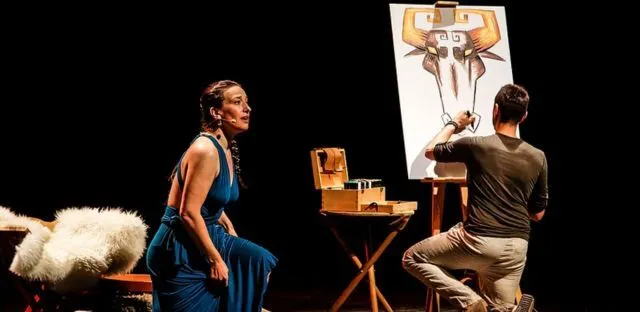 Visuel de l’événement « Spectacle musical et illustré : Ariane et le Minotaure »