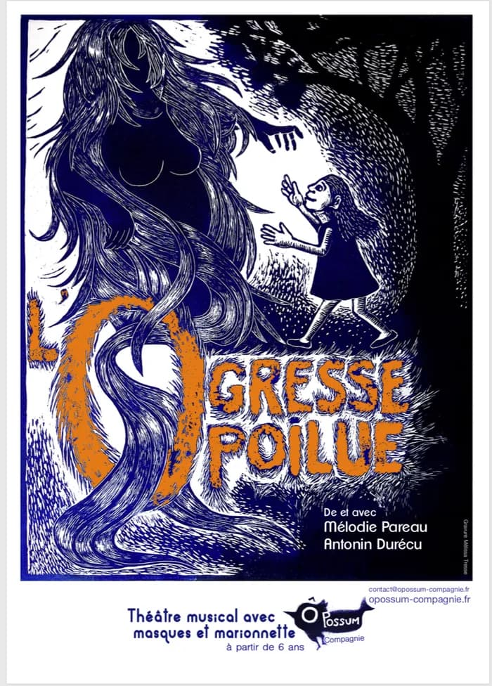 Visuel de l’événement « « L’Ogresse poilue » théâtre musical avec masques et marionnettes
FAMILIAL »