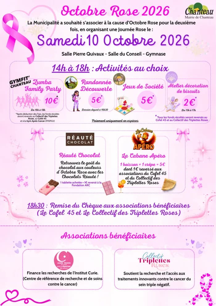 Visuel de l’événement « Journée Rose - Octobre Rose »