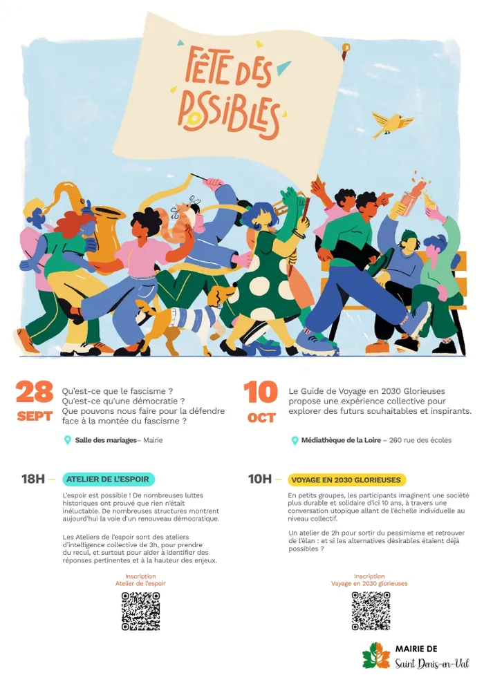 Visuel de l’événement « Fête des possibles : voyage en 2030 glorieuses »