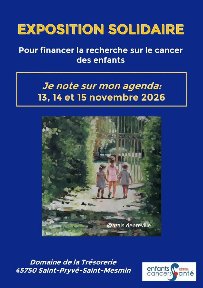 Visuel de l’événement « Exposition d'art solidaire au profit de la recherche sur les cancers des enfants »