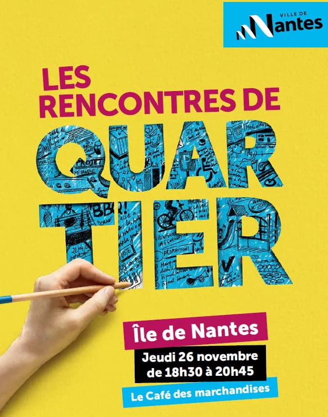 Visuel de l’événement « Les rencontres de quartier Île de Nantes »