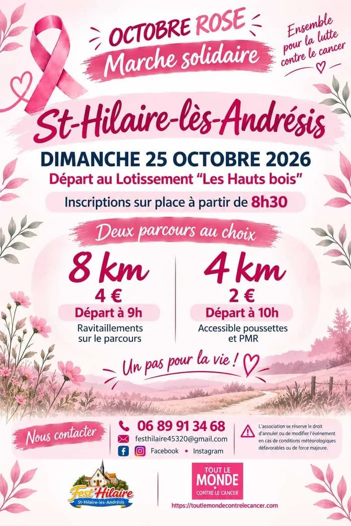 Visuel de l’événement « Marche solidaire Octobre rose »