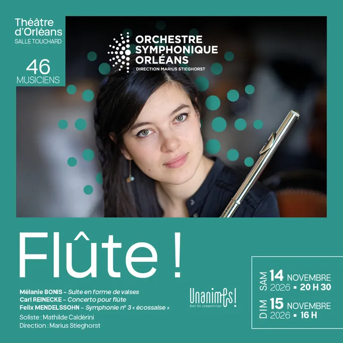 Visuel de l’événement « Concert "FLUTE !" - Orchestre Symphonique d'Orléans »