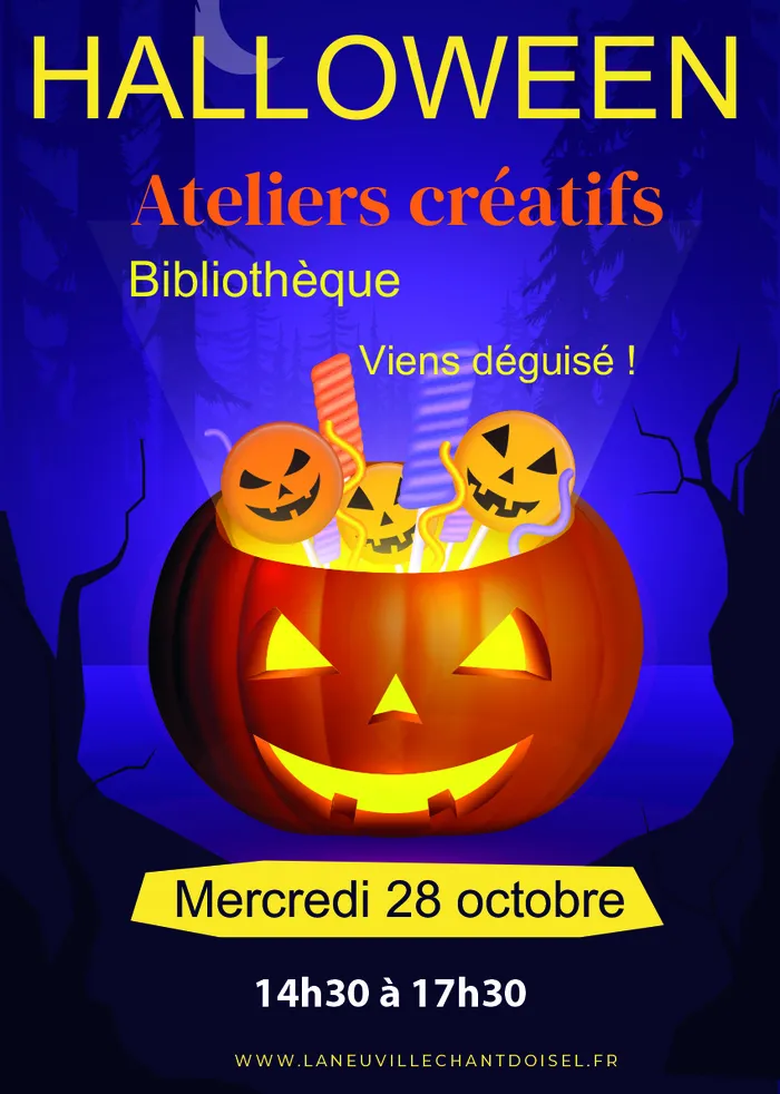 Visuel de l’événement « Ateliers créatifs Halloween »