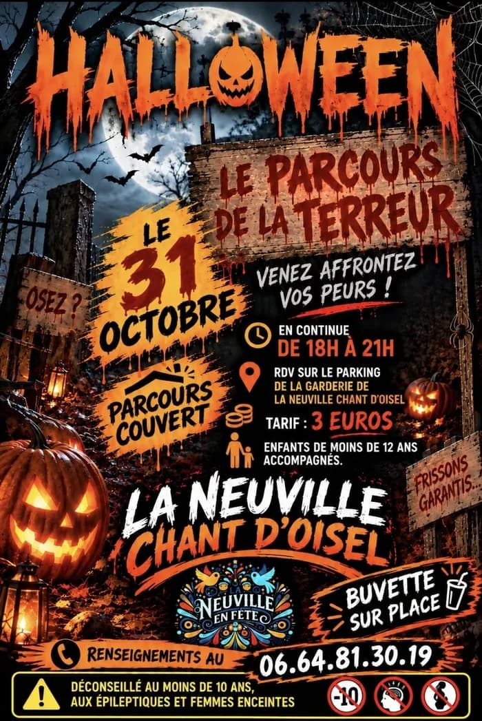 Visuel de l’événement « Halloween : parcours de la terreur »
